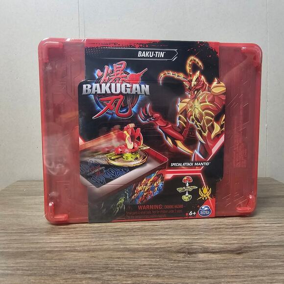 Bakugan Baku-tin with Special Attack Mantid and Collector Tin NWT - Picture 1 of 8